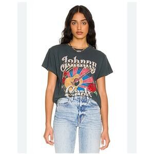 Daydreamer Johnny Cash Martin Guitar Tour Tee In Vintage Black Size XS Flawed